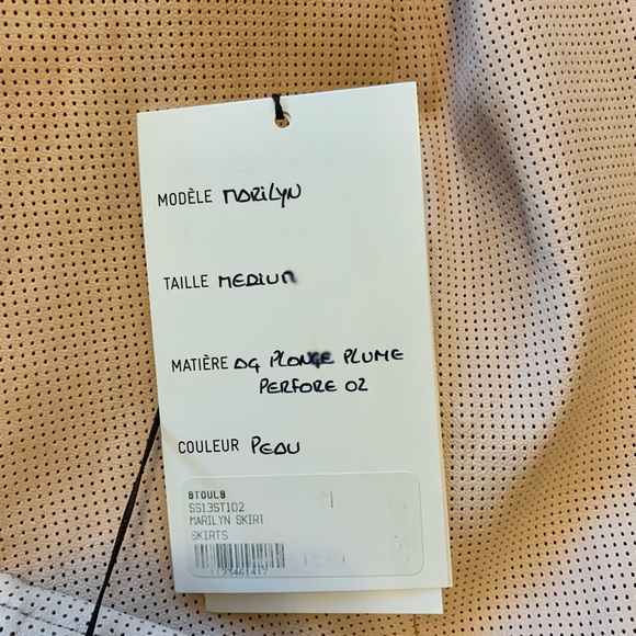 Stouls Pencil Skirt Washable Leather Size Large - Picture 5 of 10